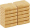 Utopia Towels - Lot de Serviettes de Luxe 30 x 30 CM Beige - Serviettes de Toilette et Gants de Toilette en Flanelle très absorbants (Lot de 12)