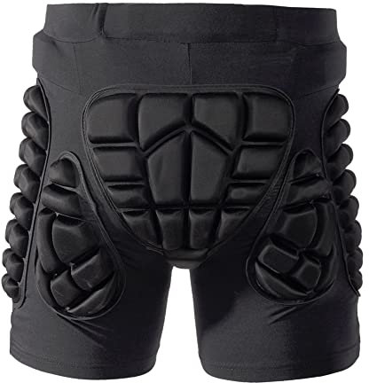 HYSENM Schutzhosen Kinder Snowboard Shorts Herren Damen Protektorhose 3D Gepolstert Schutz Gear Schutzausrüstung Schutzkleidung Hüfte für Ski Skifahren Radfahren Skating