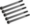 sourcing map 5pcs M6 x 100 mm Vis à Tête Cylindrique Hexagonale Six Pans Creux Boulon en Acier Allié 12,9 grade partiellement fileté