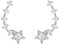 SELOVO 925 Sterling Silver Star Earring Cuff Ear Climber Cubic Zirconia Crystal Stud for Girls Women