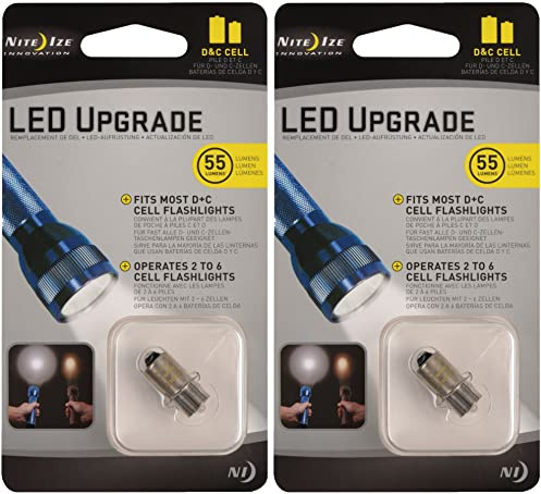 Nite Ize LED Upgrade Kit for C&D Flashlights - 55 Lumen Output - Adjustable Focus - White