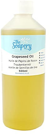 Grapeseed Oil 500ml - Cosmetic Grade - Also a Carrier Oil for Massage and Aromatherapy