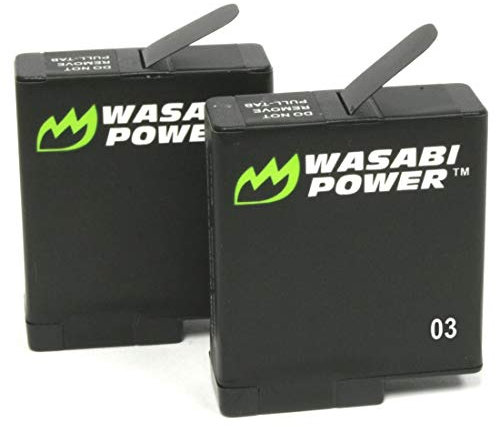 Wasabi Power batteria e caricabatterie per GoPro HERO5 nero (V03 per tutti i futuri aggiornamenti del firmware)