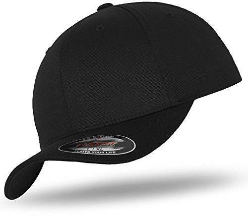 Flexfit Original Basecap Baseball Cap Kappe Black/Black -L/XL
