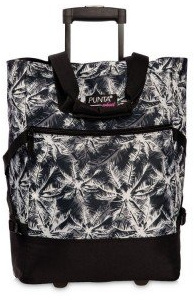 Punta® Einkaufstrolley Weiß/Schwarz (33 L) - Stabiler Einkaufswagen für müheloses Einkaufen mit leise laufenden Skater-Rollen - Perfekt als Shopper und Weekender - Einkaufstrolley klappbar