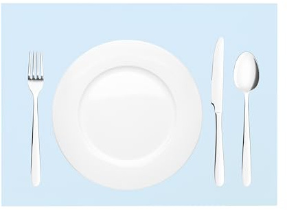 Sovie HORECA Tischset in HELLBLAU aus Linclass Airlaid, 40 x 30 cm, 100 Stück, hochwertige Einweg Platzdeckchen für Gastro, Restaurant, Catering und Hotel