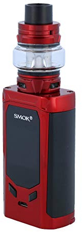 Smok R-Kiss E Zigarette Set | R-Kiss 200 Watt | TFV8 Baby V2 Verdampfer | 2x Baby V2 Heads - Farbe: rot-schwarz