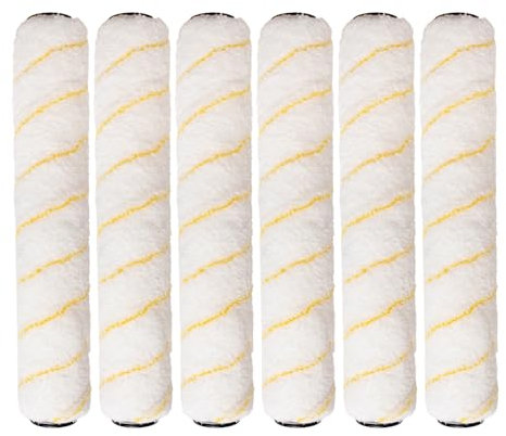 Pro Grade Lot de 6 Rouleaux de Peinture en Microfibre 12,7 x 35,6 cm, Accessoire Peinture