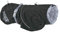 Hurtta Monsoon Hunderegenmantel, Wasserdicht Regenjacke für Hunde mit Reflektoren, Schwarz 35cm