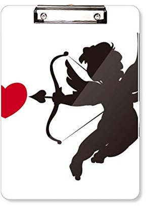 Amor Engel Love Herz Muster Klemmbrett Ordner Schreibblock Trägerplatte A4