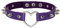 MILAKOO Punk Style Liebesherz PU Leder Halsband Lila Choker Halskette