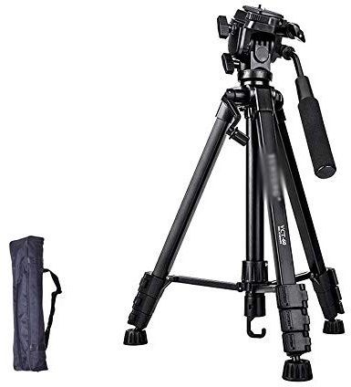 Yongyu Chenzinan SLR Camera Triangle Bracket Tripod Portable Camera Stand Hydraulic PTZ Fishing Light Mobile Live Stand with Bag (Color