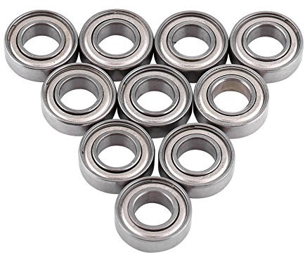 Kugellager Stahllager,10Pcs 688ZZ Miniaturkugellager 8x16x5mm Stahl doppelt geschirmtes Lager Für 8mm Wellen- / Stangenprojekte