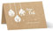 Tischkarten/Platzkarten aus Kraftpapier Motiv Frohes Fest 50