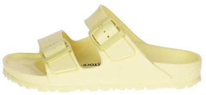 Birkenstock - Sandali Piatti Arizona Eva Donna Piombo, Giallo, 41 EU