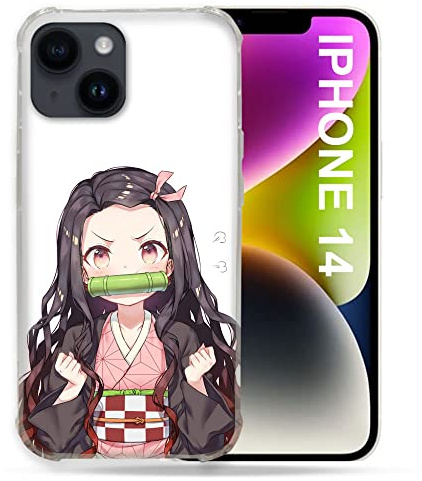 Cokitec Schutzhülle für iPhone 14 (6.1), Manga Demon Slayer Nezuko