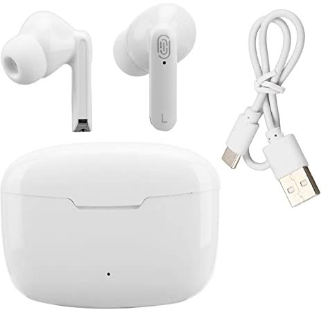 Auriculares para Traductor de Idiomas, Dispositivo Traductor, Compatible con 84 Idiomas en Línea, Traductor de Idioma de Voz Instantáneo con Bluetooth Y Altavoces, Auriculares Inalámbricos(Blanco)