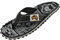 Gumbies Originals - Flip Flops aus recycelten Materialien - profilierte Sohle aus wiederverwerteten Autoreifen, Fußbett aus Canvas-Baumwolle, Baumwoll-Zehensteg - Midnight Black, 39