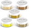 MARBLERS Cosmetic Grade Fine Glitter 5 Pack [Gold Feeling] 0.90oz (25g) | Non-Toxic | Vegan | Cruelty-Free | Eyeshadow, Nail Polish, Nail Art | Festival, Rave & Party Makeup | Body & Face