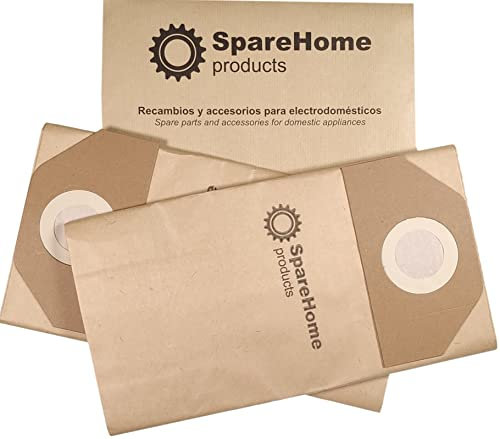 SpareHome® 5 Bolsas alta filtración (20l) reemplazo para aspiradores Stanley | SXVC20XTE | SXVC20PTEX | SXVC35PTDE | STANLEY 51692