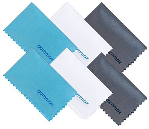 6 Pack 6 X 7 Microfiber Cleaning Cloth for Lens, Eyeglasses, Smartphones, Cameras Electronics, and Delicate Surfaces. Lint-Free, Soft and Dry Surface Cleaner Wipe Cloth