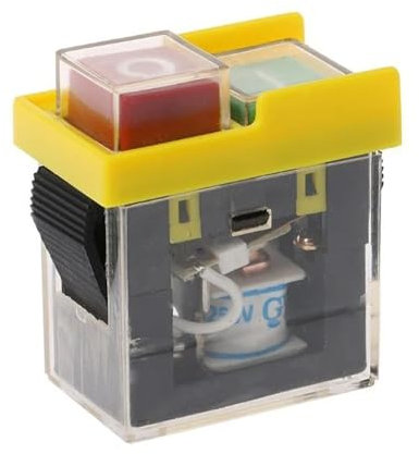 GuoQiao 250V Electro Switches Waterproof Start Button Power-Off Protections Self-Locking Switches for KJD6 5E4 Plastic