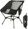 ROCK CLOUD Portable Camping Chair Ultralight Folding Chairs Compact Outdoor for Camp Hiking Backpacking Lawn Beach Sports Black