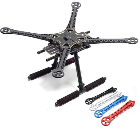 500mm S500 SK500 Quadcopter Multicopter Rahmen Kit PCB Version mit Carbon Faser Fahrwerk kompatibel mit FPV Quad Gopro Gimbal Upgrade (Color : All black arms)