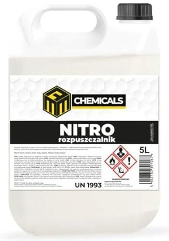 NITRO Lösungsmittel Verdünner Farbe Lack Entferner Nitrocellulose Farben Werkzeuge Reinigung Pinsel - 5000ml