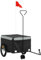 vidaXL Rimorchio da Bici Nero e Grigio 45 kg in Ferro