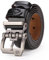 BISON DENIM Gürtel Herren,Ledergürtel Jeansgürtel Metall Retro Gürtel für Herren Kleidung 38mm Breit mit Geschenkbox