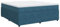 vidaXL Boxspringbett, Polsterbett Bett mit Matratze Matratzenauflage, Bettgestell mit Lattenrost, Doppelbett für Schlafzimmer, Dunkelblau 180x200cm Samt