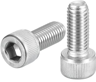 QUARKZMAN M10-1,5x25 Bulloni a Testa Esagonale 15pz Viti a Esagono Incassato in Acciaio Inossidabile 304 per Biciclette da Strada Bici Montagna Auto Moto