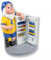 Eintracht Braunschweig Gartenzwerg Zwerg Kühlschrank in 12 x 12 x 17,5 cm