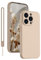 KPPIT Silikon Hülle für iPhone 13 Pro Hülle mit Lanyard, Handyhülle Ultra Dünn mit Microfiber,Kratzfeste Rundumschutz Schutzhülle für iPhone 13 Pro Case 6.1'' Khaki