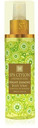 SPA CEYLON Night Jasmine Body Spray, 200 ml – ayurvedisches Körperspray mit Jasmin, blumig-romantischer Duft, erfrischend & sinnlich, für alle Hauttypen