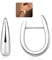 LOLIAS Creolen Silber 925 für Damen Ohrringe Silber 925 Hypoallergene U Hängend Offene Creolen Silber 925 Klein mit AAA + CZ Huggie Ohrringe Schmuck