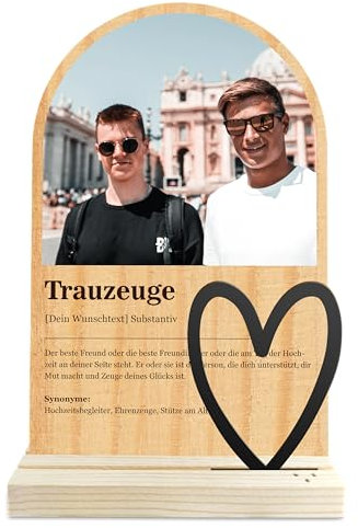 Geschenke für Trauzeuge - Definition wie im Duden Holzbild - Trauzeuge Geschenke, Trauzeuge Geburtstagsgeschenk, Gemälde, Bester Trauzeuge, Geburtstagsgeschenk für Trauzeuge, Trauzeuge Geschenk
