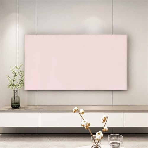 LVYUDS Colgante Sobremesa Universal Cubierta de TV 32-85in Elástico Impide el Polvo Ordenadores Superficies Planas/Curvas Funda para Televisor Deco Oficina Funda para Monitor(Pink,32-39inches)