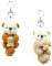 SoeUyd Lot de 2 Porte-Clés Loutres, Doudou Loutre, Porte-Clés Loutre, Amoureux des Loutres, Parfaits pour la Saint-Valentin et pour Remplir les œufs de Pâques
