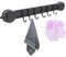 KINDPMA Suction Hooks for Bathroom Vacuum Suction Cup Hooks Wall Mounted Coat Hooks Kitchen Utensil Rack Waterproof Suction Towel Holder with 6 Adjustable Hook for Shower Living Room