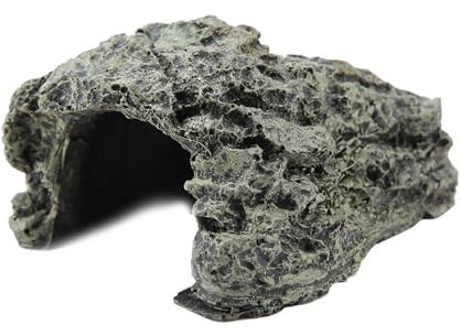 Aquariumdekoration, Reptilienhöhle Höhle, Fischhöhlenaquarium für Schildkröten Reptilien Lebensraumdekoration versteckt (S)