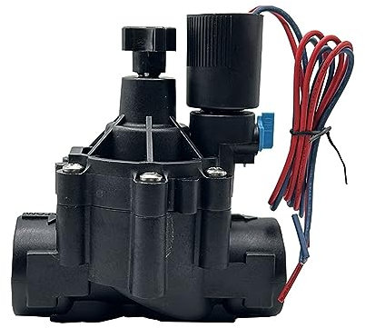 EMVIXTGLK Elettrovalvola Acqua 1/2  3/4  1  con Regolazione del Flusso Elettrovalvole normalmente Chiuse 220V 12V 24V for l'irrigazione del Giardino(12vdc,1 inch)