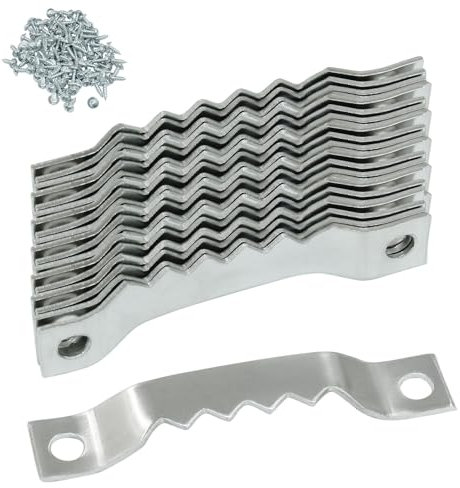 Bonsicoky Lot de 50 crochets en dents de scie pour accrocher des cadres photo, des œuvres d'art, des peintures, des toiles - Argenté