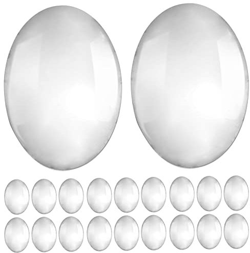 PartyKindom 30pcs Glass Beads for Nail Polish Display Lightweight Nail Art Tip Chart for Polish Varnish for Artists and Collectors