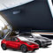 Parasol Luna Coche Parasoles para Tesla para Model 3 Techo Corredizo para Highland 2025 para Modelo Y 2020-25 Parasol Vidrio Delantero Y Trasero Accesorio para Tragaluz(Windshield M3 MY)