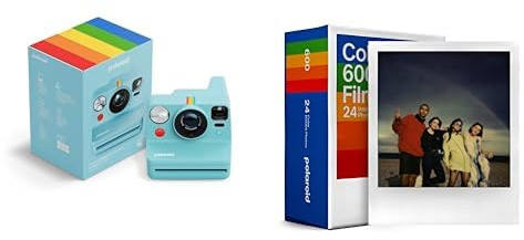 Polaroid - Now+ Gen3 - Instant Camera + Triple Colour Pack (24 photos) - Artic Blue