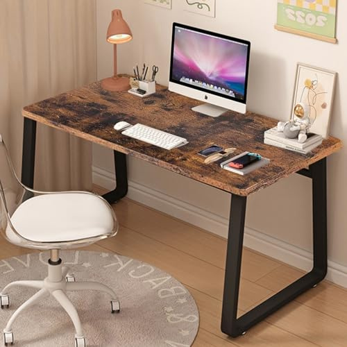 XUEGW Moderner Computertisch im schlichten Stil, Schreibtisch, PC-Tisch für Homeoffice, Schlafzimmer