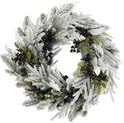 Mica Decorations Vesper Weihnachtskranz mit Tannenzapfen - H13 x Ø50 cm - Schwarz