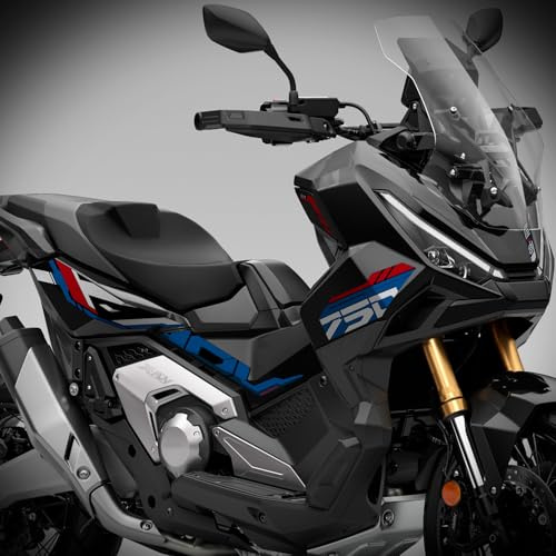 Az Graphishop Adesivi Carena Compatibili con Honda X-ADV 750 2025 Tricolor Style Kit Grafico Moto Made in Italy FS-XADV-HRC (Graphite Black)